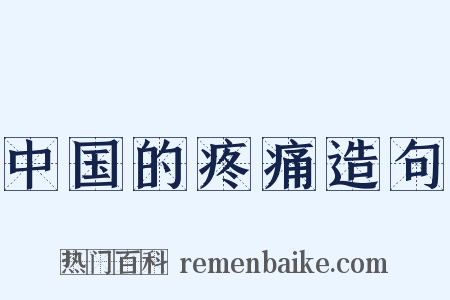 中国的疼痛造句是什么意思的图片
